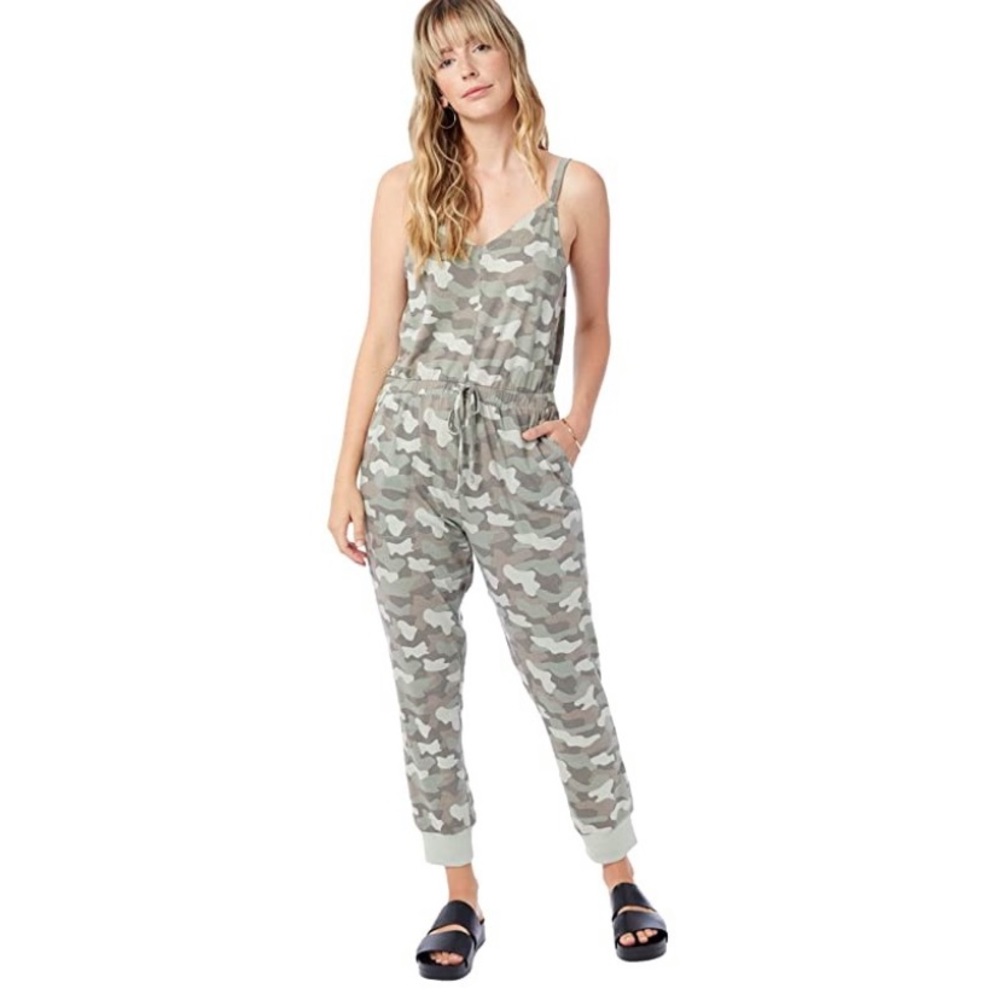 Alternative Light Moss Shaded Camo Jumpsuit